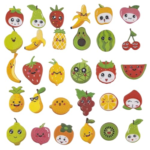 Pegatinas de fruta para Niños, stickers de frutas infantiles, pegatinas infantiles, Calcomanías Infantiles de Frutas, Adhesivos de Frutas en Relieve, Diseño 3D de fruta (Tipo 1)