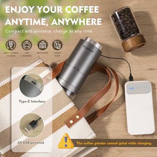Krypteum HB989 Portable Electric Burr Coffee Grinder thumb #4