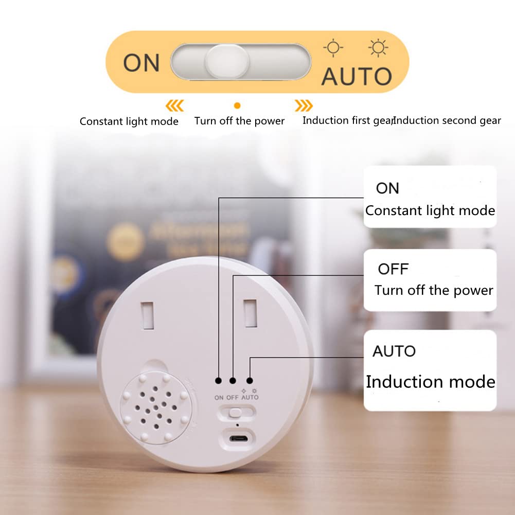WOLONG Veilleuse avec détecteur mouvement veilleuse portable pour enfants veilleuse usb chambre d'enfant Veilleuse LED pour cuisine escalier chambre coucher lumières placard lumières d'allée