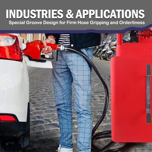 32 Gallon Portable Fuel Caddy, Container Caddy Can with 12GPM 12V DC Fuel Transfer Pump Gasoline Diesel for Cars, Motorcycles, Boats, Lawn Mowers, Snowblowers, with Auto Fueling Nozzle - Thumbnail 7