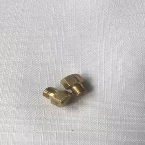 Accarugty 2 boquillas de carburador para lámpara de queroseno 500, piezas de chorro de latón compatibles con ancla de mar y linternas de anclaje de hierro, compatible con luz de camping de petróleo