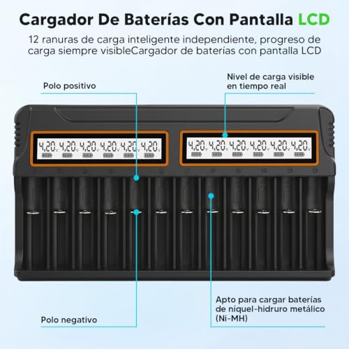 Cargador de pilas recargables 4 Imagen adicional