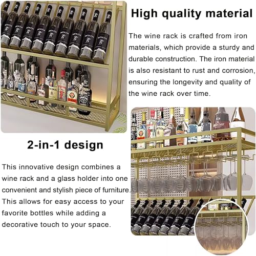 Support bouteille mural avec LED pour optimiser le rangement du bar - 7