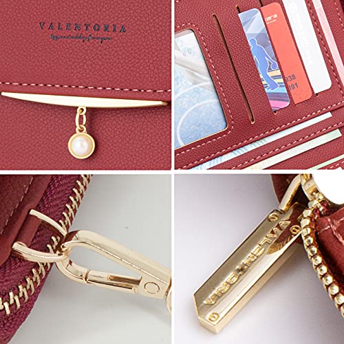 Image of Valentoria Small Crossbody Bag Cell Phone Purse Wallet Leather Card Clutch Handbag for Women