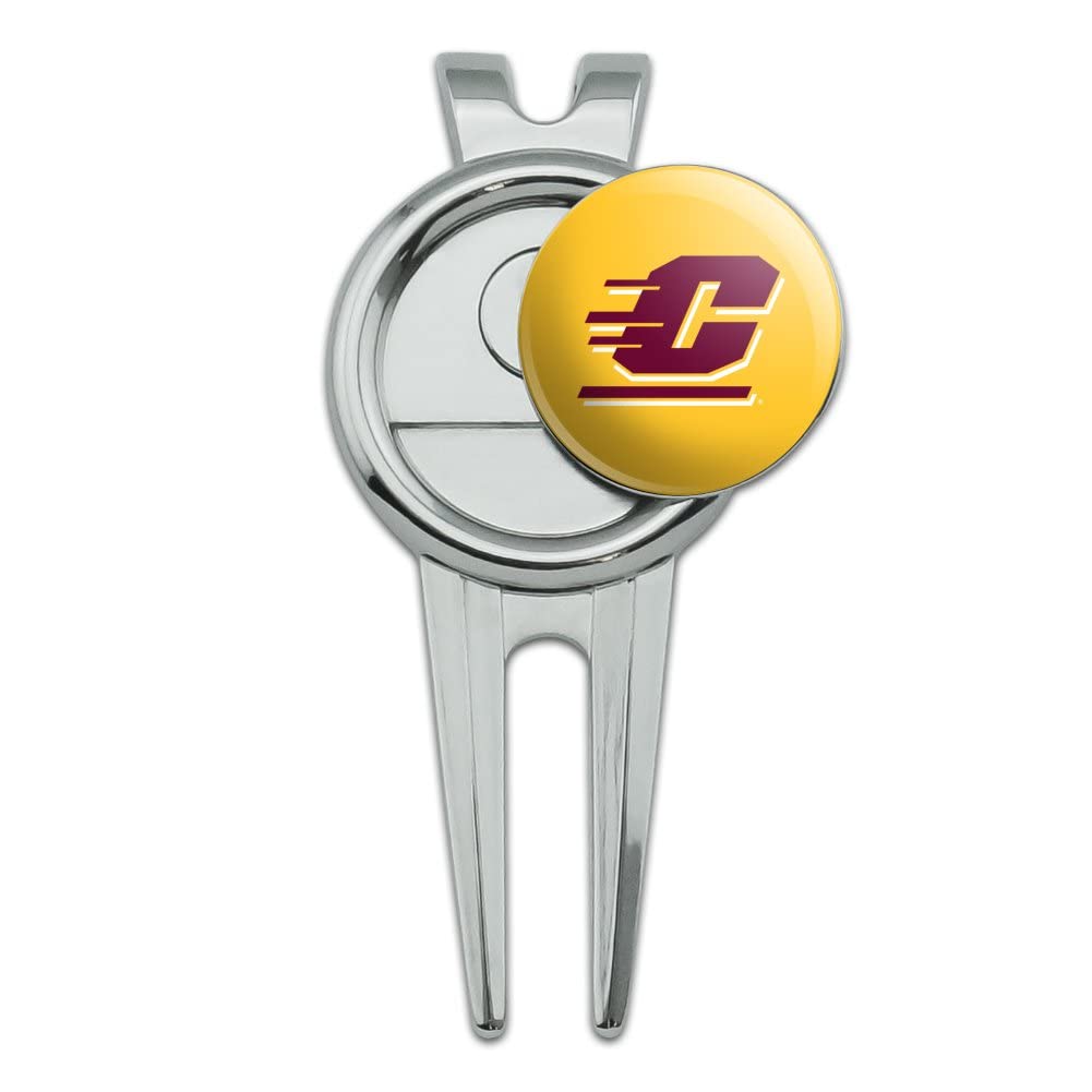 GRAPHICS & MORE Central Michigan University Secondary Golf Divot Repair Tool and Ball Marker