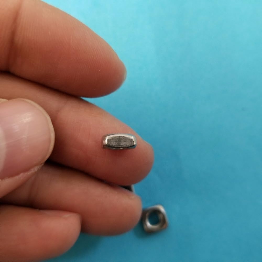 10pcs/Bag J570Y M4 Square Nuts Stainless Steel Material Side Length 6.8mm Home Decoration Use Free Russia