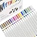 DealKits Permanent Metallic Marker Stifte, 20 Farben Acrylstifte Premium Metallischen Stift Pens für Kartenherstellung DIY Fotoalbum Gästebuch Hochzeit Papier Glas Kunststoff Stein (1MM)