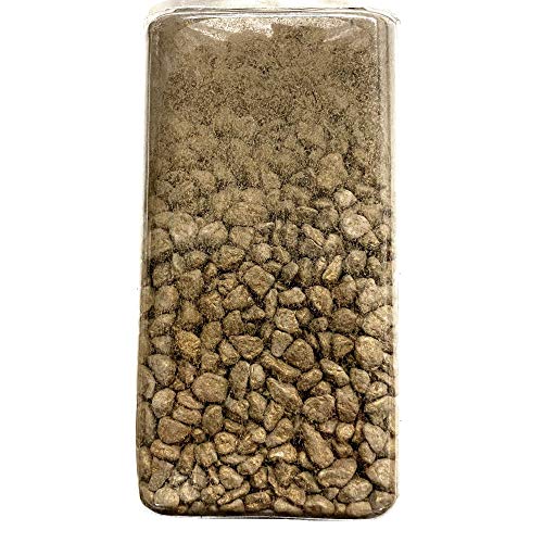 HAC24 Dekosand Streudeko 700g Dekosteine Tisch Deko Sand Dekogranulat Streusand Dekorationssand Gold Silber Creme Braun (Braun, Stein)