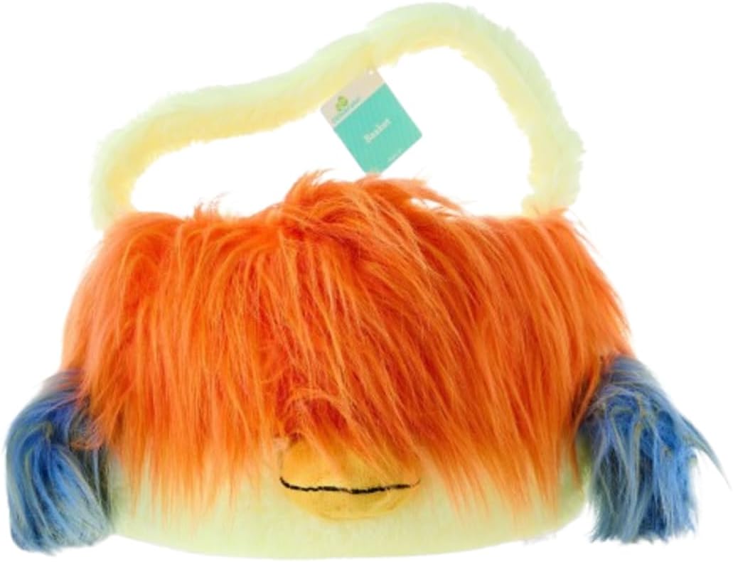 Jumbo Highland Cow Plush Basket for Gift Filling, Storage, and Seasonal Displays, 1 Piece (Jumbo Plush Chicken Basket, Yellow, 22" x 16")