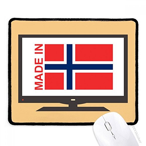 Alfombrilla de ratón de goma antideslizante Country Love Norway para ordenador