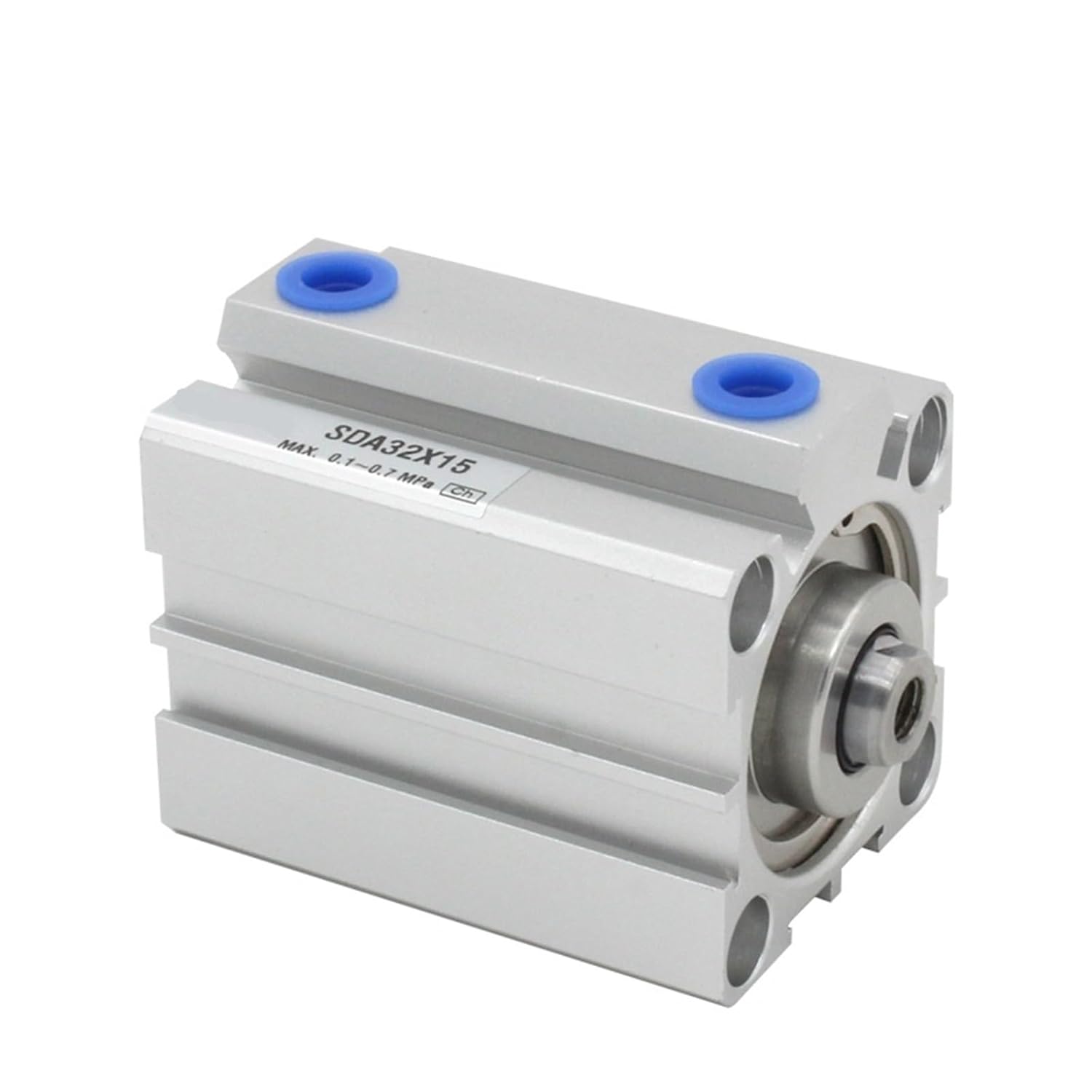 SDA 25mm Series Pneumatic Compact air Cylinder Bore to 5/10/15/20/25/30/35 mm Stroke Double Acting Cylinder(SDA25X30,Nill)