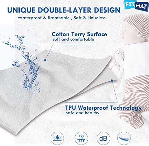 Image of Fitmat Orthopedic Memory Foam Mattress Topper for King, Queen Size Bed |Super Soft Made Memory Foam|Back Pain Relief| Easy to Use | Sleep Improvement (72x75-P)