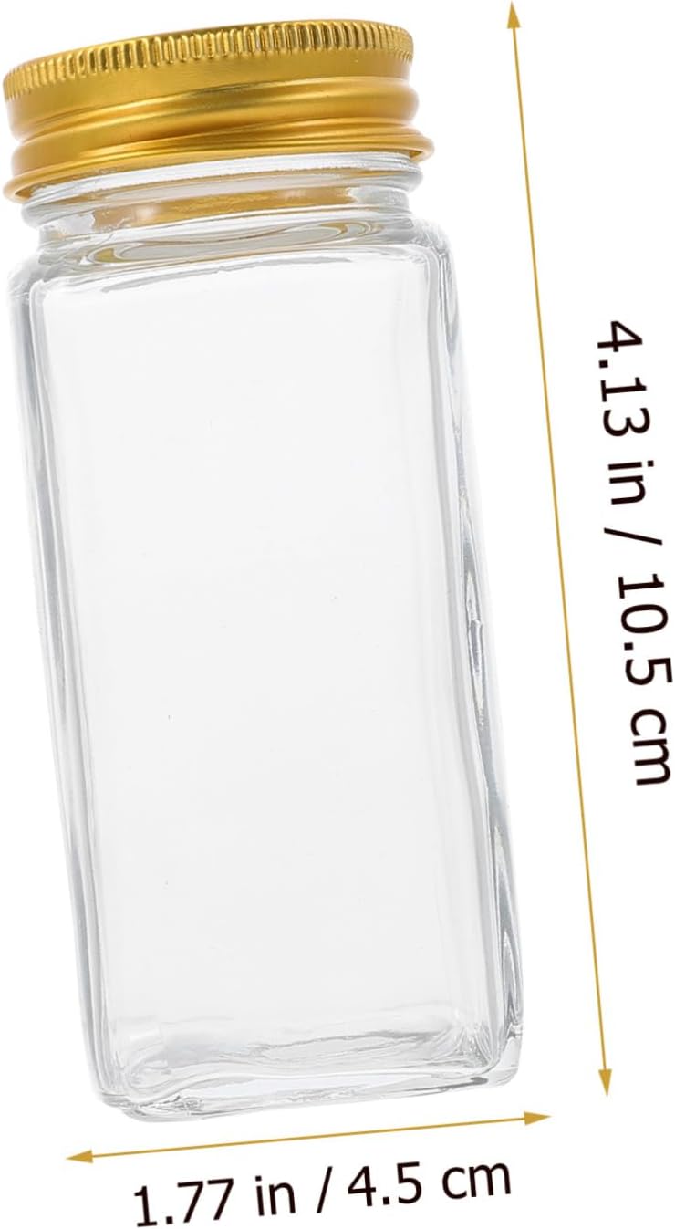 PRETYZOOM Fall Salt Pepper Set Mini Condiment Bottles Spice Jars Glass Spice Containers Salt Pepper Accessories for Kitchen