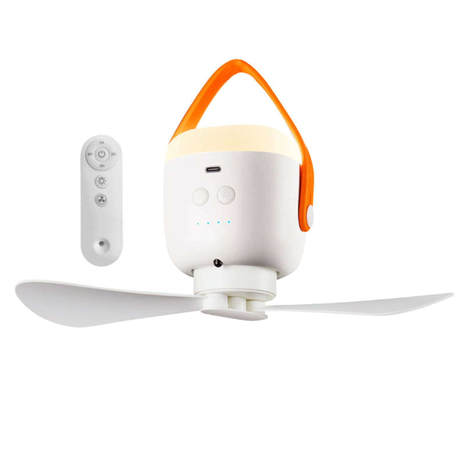 Ventilador de techo desmontable portátil y recargable 1