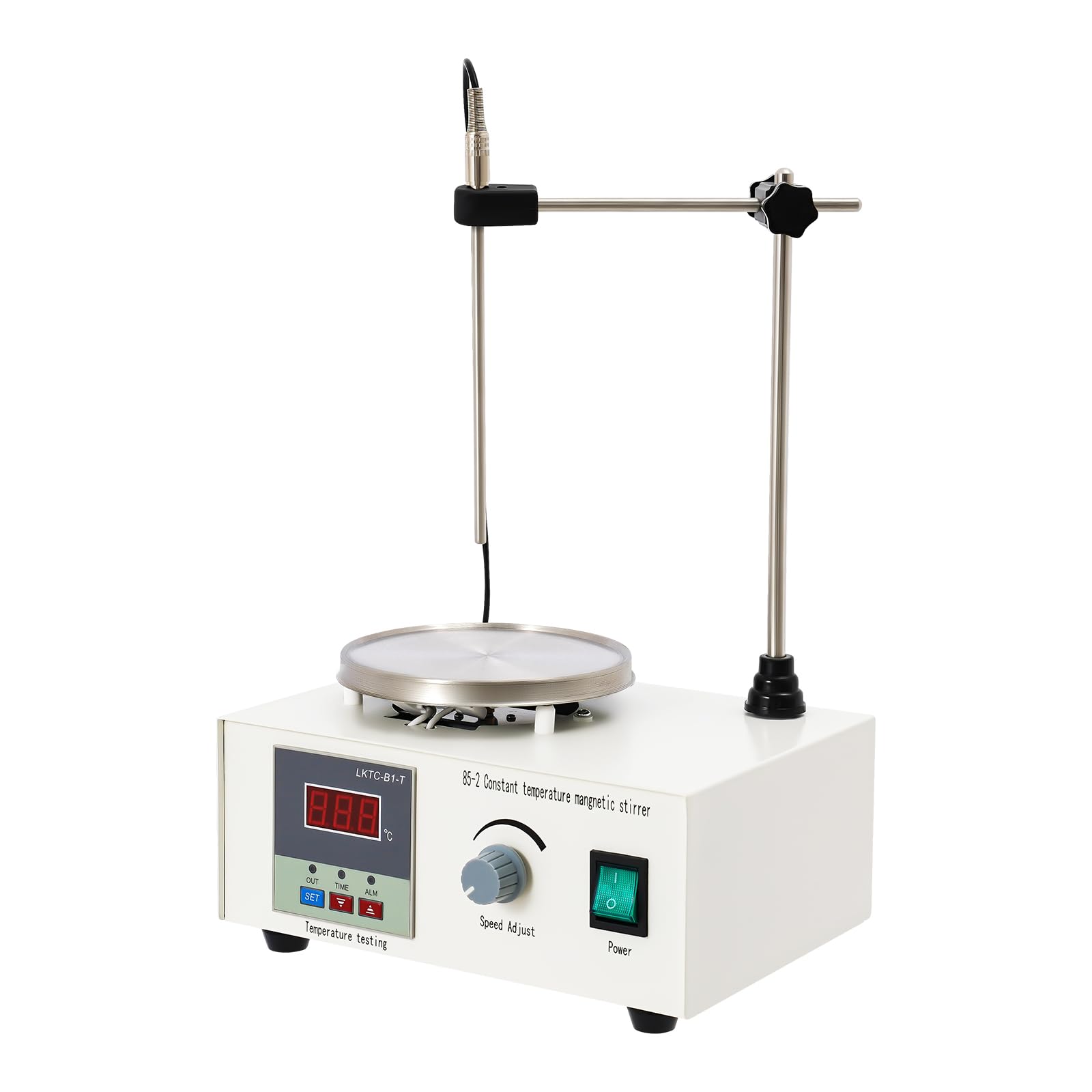Agitador de laboratorio de 250 W, mezclador de precisión, agitador magnético, placa de calefacción, 2000 ml, agitador magnético, indicador de temperatura, ajuste de velocidad