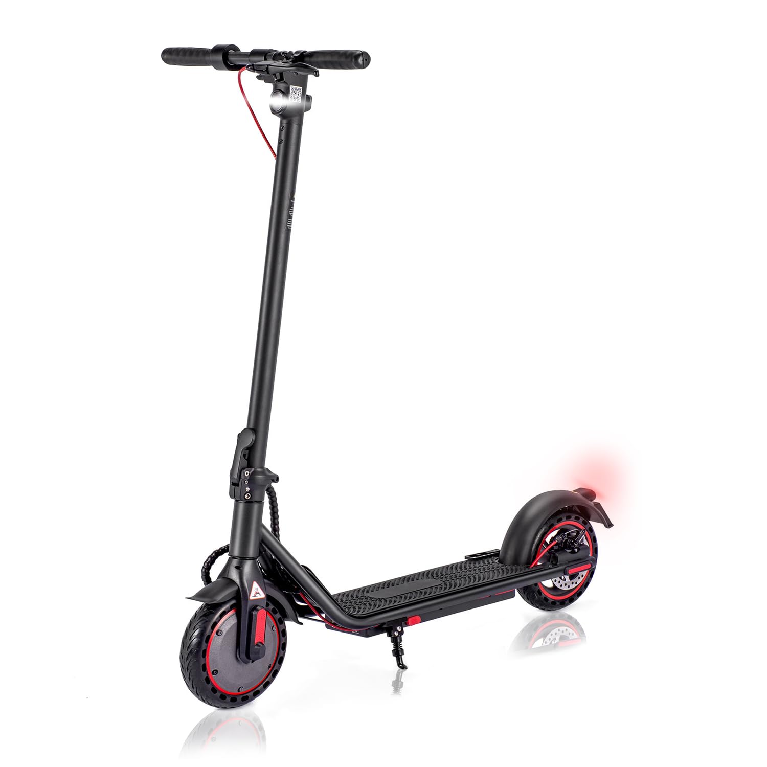 Electric Scooter Upgraded 450W Motor 8.5" Solid Tires Up to 18 Miles Long Range for Adults - 19 Mph Max Speed,Smart APP,Dual Brake System,Foldable Commuter E Scooter