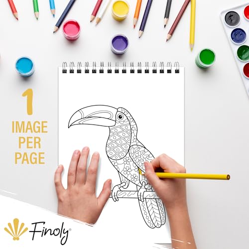 Miniatura 4 de Finoly Mandalas Para Colorear Niños Y Niñas Mandalas Para Colorear Animales Libros De Mandalas Para Colorear En A4 Libros De Mandalas Para Niños Con Papel Premium