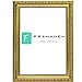 Price comparison product image FRAMANEX Ornate Shabby Chic Picture Frame | Gold Colour 70X100CM Size Elegant Classic Design Picture Photo Poster Frames with Perspex Sheet - MDF backing board | Antique Swept Museum Style Photo Frame