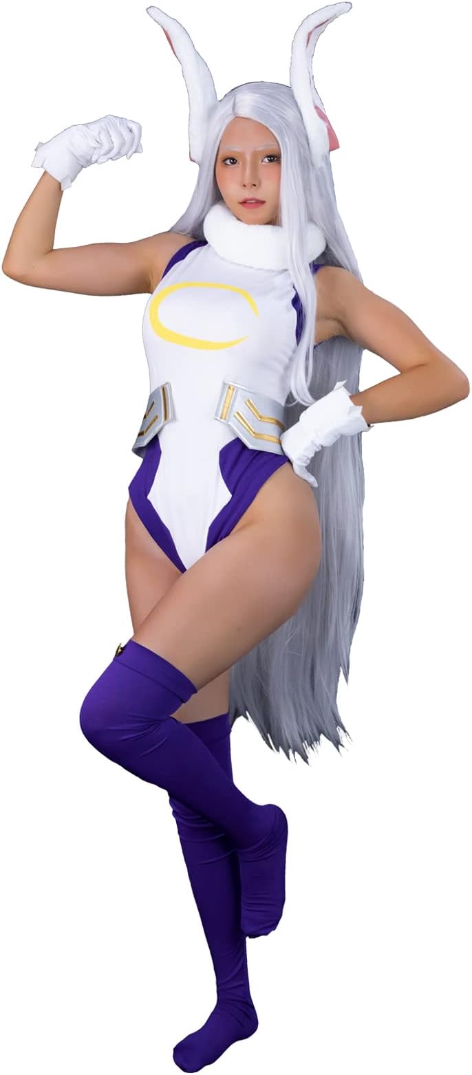 BNHA Miruko Cosplay Costume MHA Rabbit Hero Mirko Bunny Bodysuit Costume