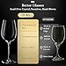 JBHO Hand Blown Italian Style Crystal White or Red Wine Glasses - Gift Packaging for Any Occasion - Lead-Free Premium Crystal Clear Glass - Set of 4-18 Ounce