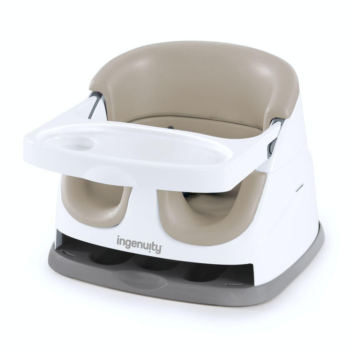 View 1 of [Factory sealed] Portable Infant Feeding Chair w/Ingenuity Seat - Beige