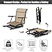 Tangkula 360-Degree Hunting Swivel Chair, Ground Blind Chairs w/Armrest & Mesh Back, Foldable Hunting Chairs w/Non-Slip Foot Pads & Steel Frame, Portable Hunting Seats for Camping, Hunting, Fishing