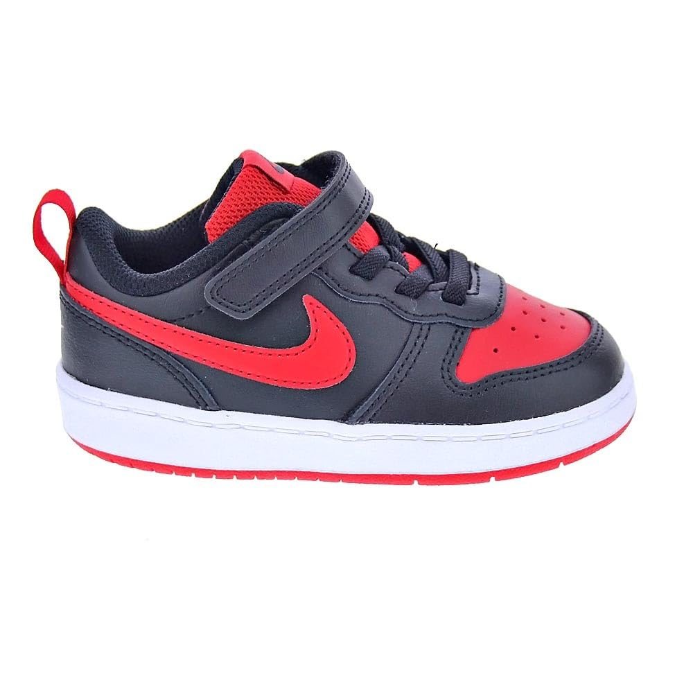 Nike Court Borough Low 2 (Infant/Toddler) Black/University Red/White