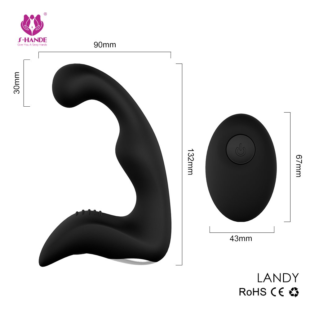 - Massaggiatóre Próstatico,Silicone Vibràtóre con 9 Modalità Di Vibrazione, Morbido Vibratǒri per Donna e Uomo Stimólazione Clitòridea e Puntó G Massaggiatóre Nero