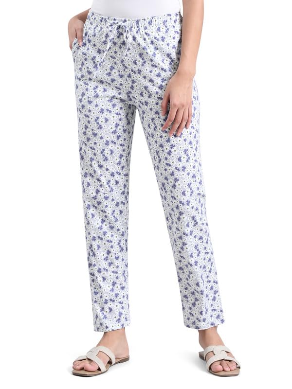 go colors Soft Cotton Lounge Pants Full Length For Women| Breathable, Mid Rise-picture-42