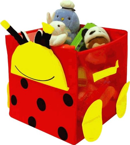Kid Style Critter Cube, Lady Bug, 12" x 12" x 12"