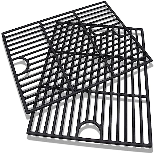 Grill Grates Replacement 17 Inch for Nexgrill 4 Burner 720-0830H, 720-0783E, 720-0830X, 5 Burner 720-0888N, 720-0888, 720-0888S, Charbroil 463344015, 463449914, Cast Iron BBQ Grill Cooking Grates.