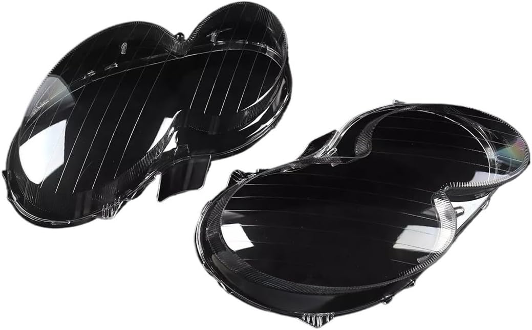 Head light Lenses Compatible Compatible for Mercedes-Benz W209 Front Shade CLK280 CLK500 2004-2009 Head lamp Lens Housing Shell Driving Lights Cover Replacement(R) (Large)