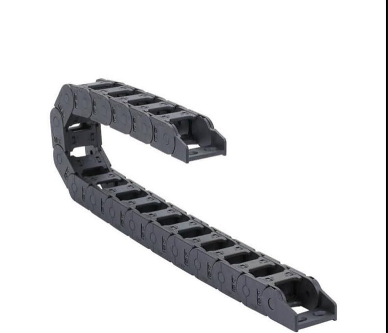 Catene Di Trasmissione Da 1 M Semi-chiuse | Portacavi in ​​​​plastica for catena portacavi in ​​nylon con cavo di traino in plastica for percorso CNC(15x40 mm)