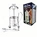 French Press Coffee & Tea maker with Clip-On measuring spoon. Lab Quality Carafe & Stainless Steel. Premium Quality Parts & Craftsmanship! Pays for itself with the Best brew! (34oz / 1000ml, Matte)
