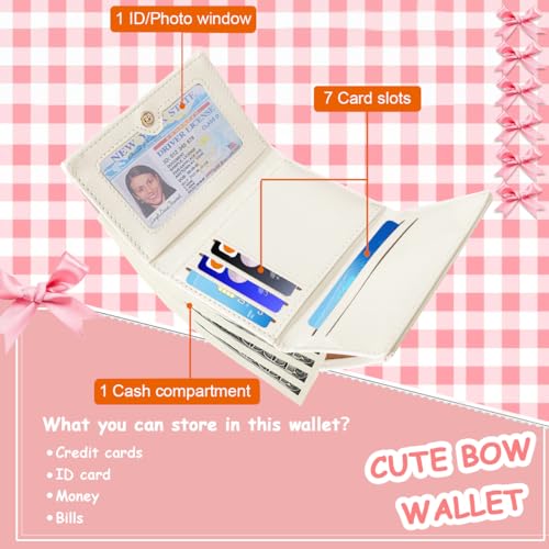 Sunwel Fashion Cute Coquette Bow Small Wallet for Women Girls by Sunwel Fashion - Used condition - Image 2