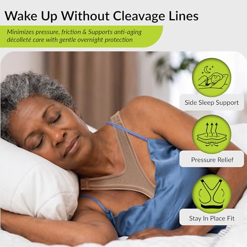 Image of Anti-Wrinkle Sleep Bra for Women - Prevent Cleavage Wrinkles & Chest Creases, Night Bra for Side Sleepers
