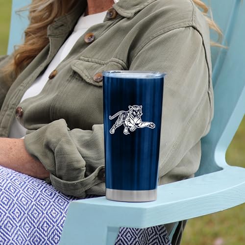 Image of Logo Brands 20 oz Powder Coat Tumbler- Insulated Tumbler with Lid for Water, Iced Tea or Coffee, Smoothie and More