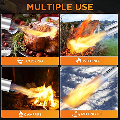 Heavy Duty Weed Torch Burner,Propane Torch Weed Burner (Csa Certified),Flamethrower With 9.8 Ft Hose,500,000 Btu, Self Igniting Flame Weeder For Weeding,Roof Asphalt,Ice Snow,Welding,Road Marking #TOP6