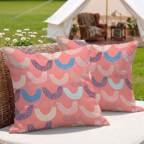 �N�b�V�����J�o�[�s���N�h�� ���O 2���Z�b�g 30x30 cm ���l�� ���ʈ�� ���� ���O�p �N�b�V���� �P�[�X ���� �O ���p �A�E�g�h�A �L�����v �x�����_ �� �e���X �\�t�@�[�p (���ۓI��) 3Z-259