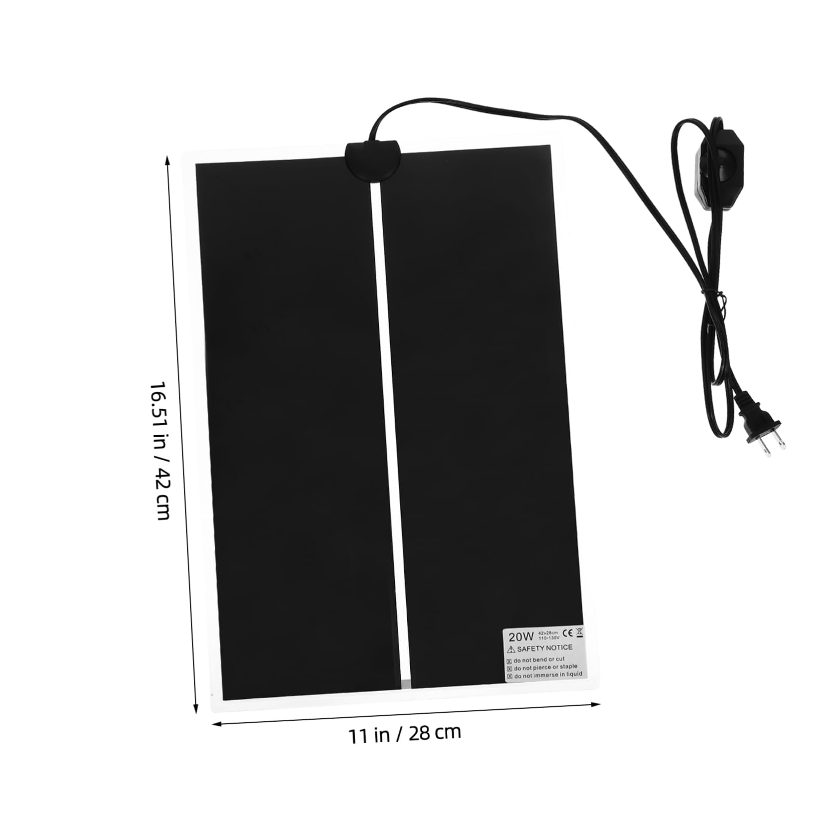 SEWOART Adjustable Temperature Reptile Heating Mat 20w Electric Heat Pad for Snake Tank Terrarium Heater Overheat Protection Us 110v