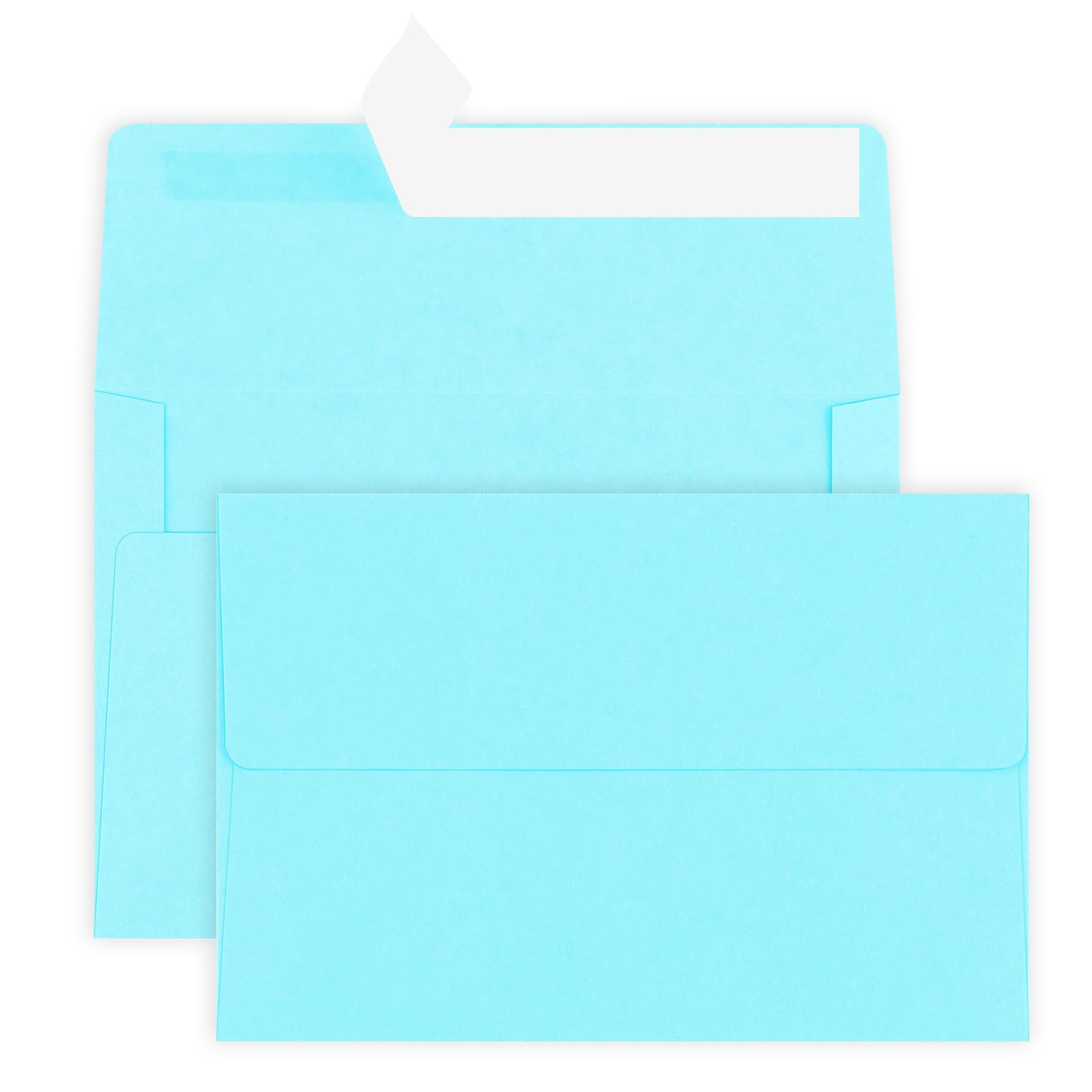 50 Pack 4x6 Envelopes, A4 Sky Blue Envelopes Self Seal, Printable Envelopes for Invitation, Baby Shower, Birthday Party, Wedding, Postcards, Mailing, Greeting Cards