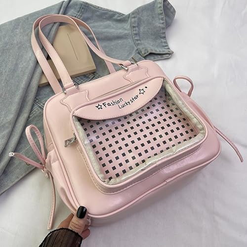 Itabag sac à bandoulière transparent pour épingles et collection pop culture
