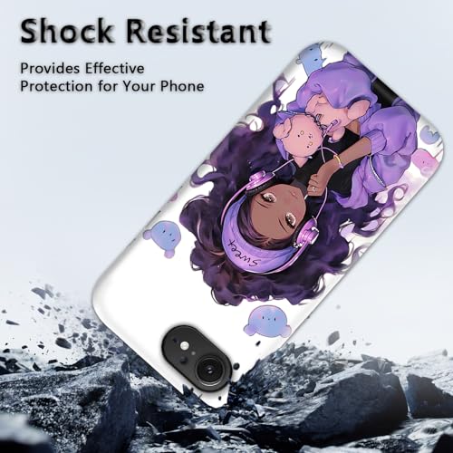 Coque iPhone 16e antichoc évite les bris d'écran double protection 2 en 1 violette - 3