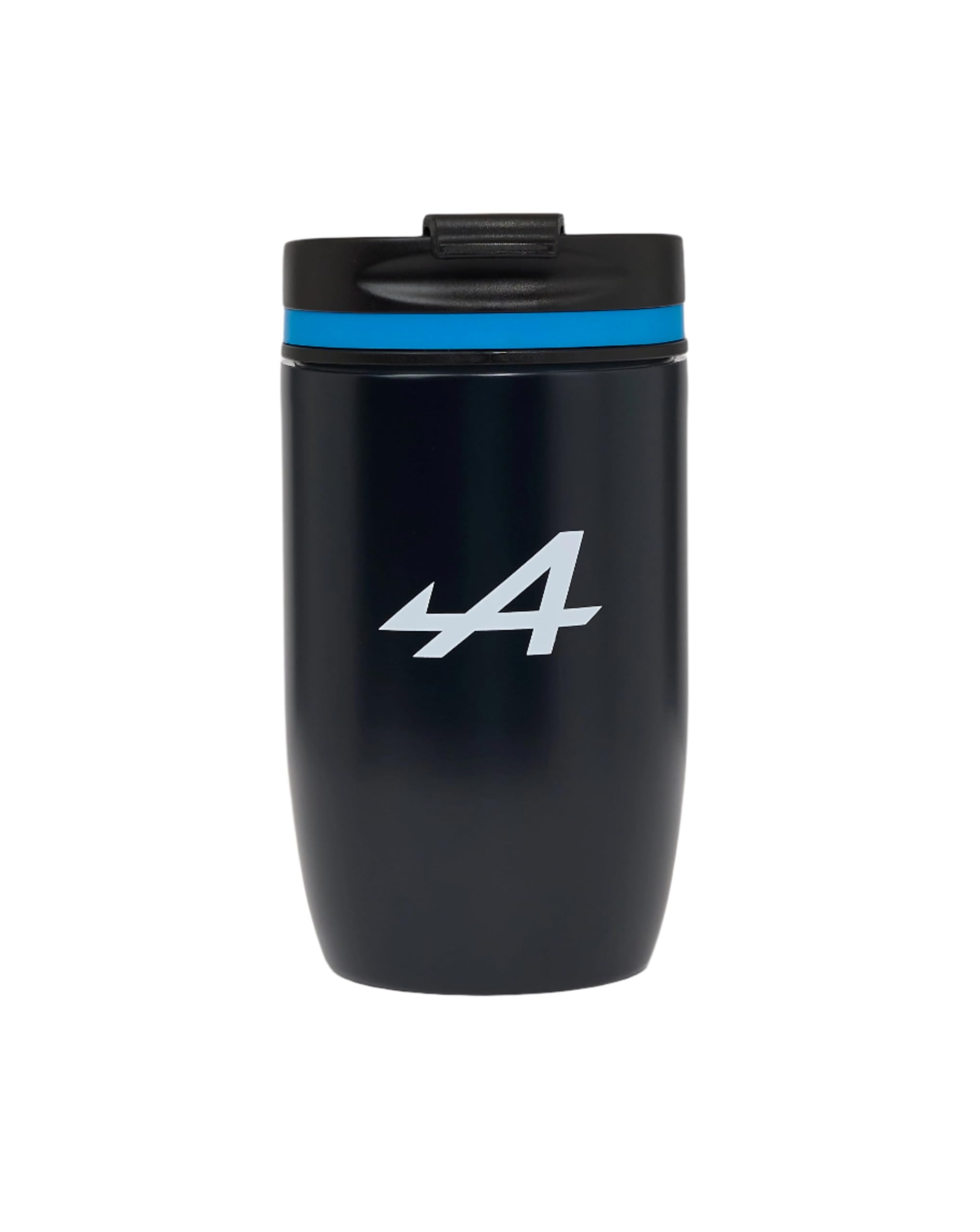 Castore Tasse de voyage officielle Alpine F1, tasse à café isotherme avec couvercle, noir et bleu