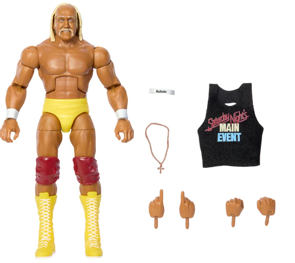 WWE Hulk Hogan Mattel Elite Collection Saturday Nights Main Event Series 1 Wrestling Action Figure Toy Wrestler