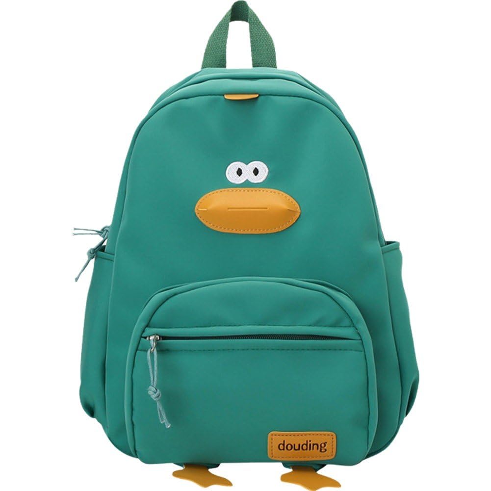 Sanfly Kids School Backpack, Cute School Bags, Kawaii Duck Corduroy Rucksack Handbags, Casual High School Bag Daypack Children's Backpacks for Girls Boys