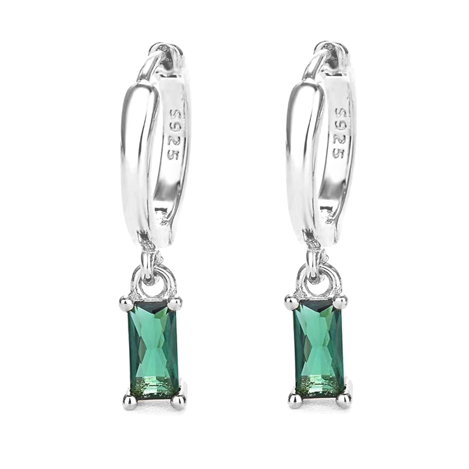 Orecchini A Cerchio Con Orecchini Pendenti, Orecchini Donna Lunghi Donna Oro 14K Orecchini Donna Oro Bambina e Uomo 2Pz