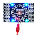 WHDTS SMD LED Components Soldering Kit Practice 1.6mm PCB Board Electric Rotating Water Lamp LED DIY Kit Learning Training Suite (Blue)