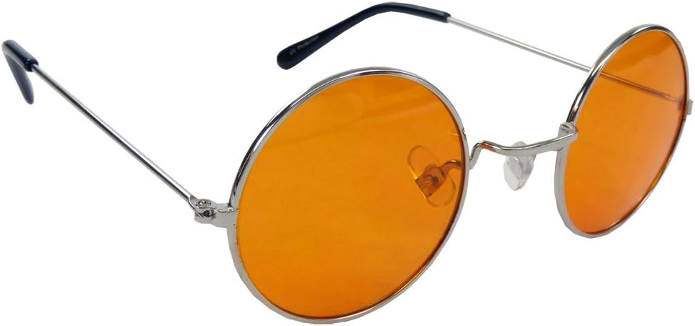 Steampunk Sunglasses with Atomic Orange Lenses By Morpheus