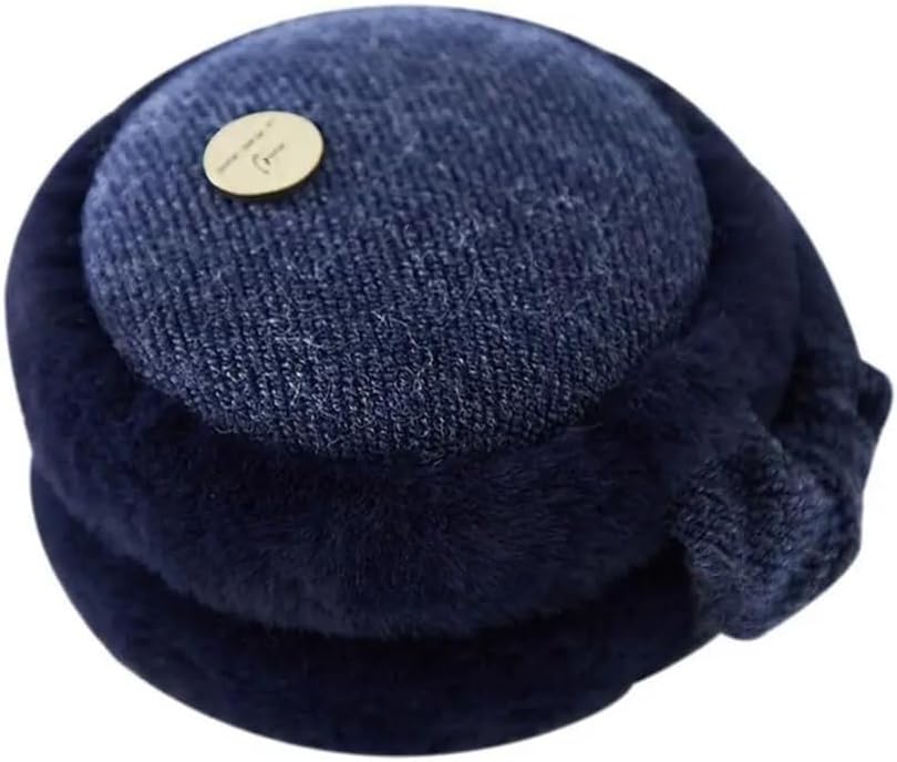 Ear Muffs For Winter Ear Warmer ，Winter Warm Earmuffs Soft Plush Ear Warmer For Women Men Earflap Outdoor Cold Protection Ear-Muffs(Navy Blue)